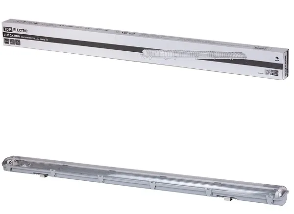 Светильник линейный для ламп LED ССП T8/G13 2хT8 1200мм IP65 TDM