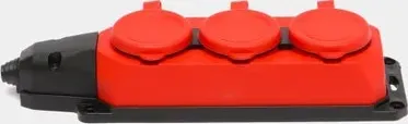 Колодка каучук 3-я с/з IP44 (красная) AY-KA