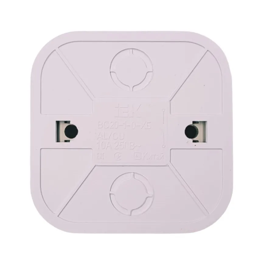 Выключатель ОУ 1-кл. белый GLORY IEK