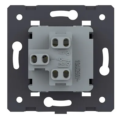 Выключатель проходной 1-кл. Черный Livolo