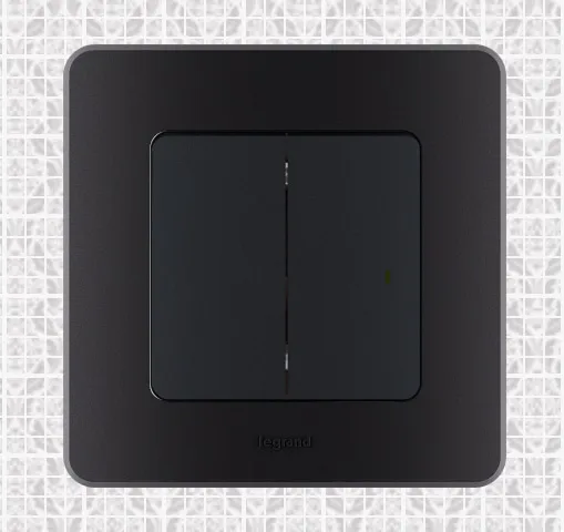 Выключатель 2-кл. Антрацит INSPIRIA LEGRAND