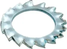 Шайба М10 зубчатая DIN6798 цинк (6 шт.) (Стройбат)