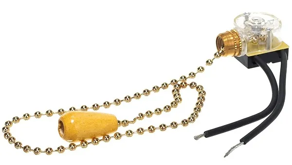 Выключатель для бра (с цепочкой) Золото (DORI)