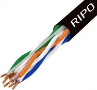 Кабель RIPO UTP4 CAT5E 24AWG 305м Cu (медь,outdoor)