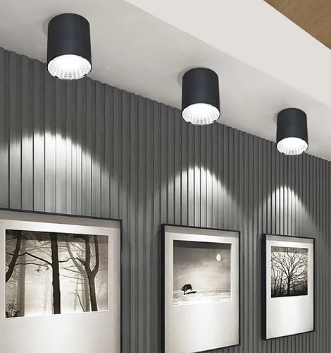 Светильник потолочный Sirius 15Вт 4000К черный REXANT