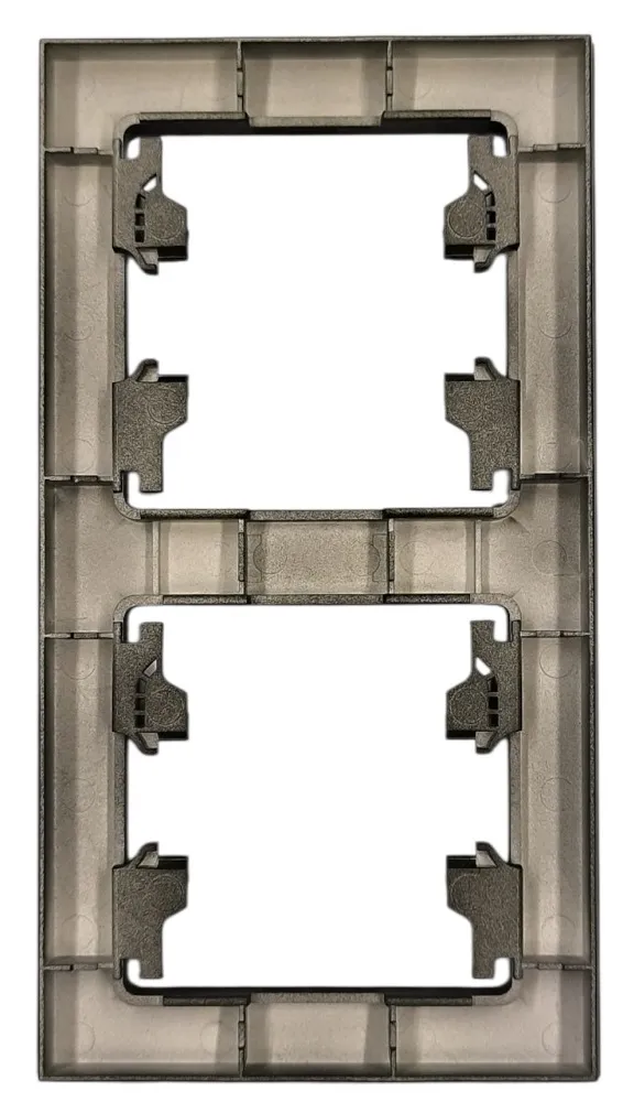 Рамка 2-я чёрная вертикальная U2B-029-2 SoftTouch "Uno" AWSproducts