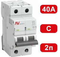 Автоматический выключатель AV-6 C40/2 6кА  AVERES EKF