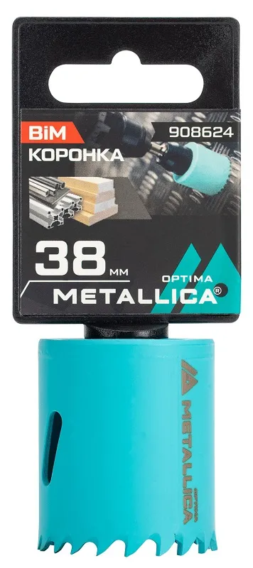 Коронка биметаллическая 38 мм METALLICA Optima