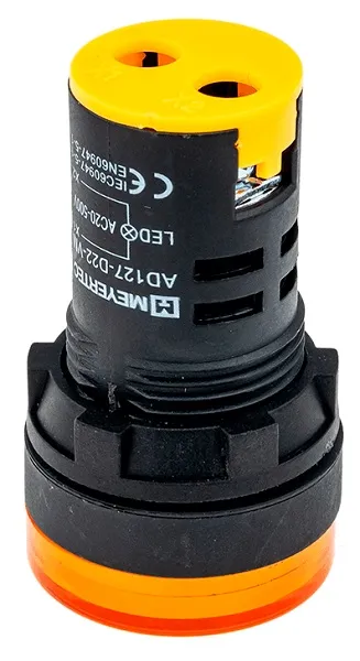 Индикатор напряжения, 20-500V AC, желтый MT22-VM5