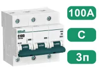 Автоматический выключатель ВА-201 C100/3 10кА Dekraft