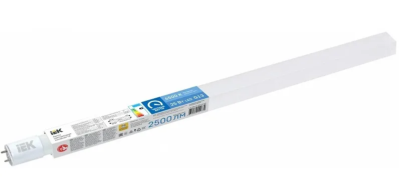 Лампа LED T8 G13 6500К 25Вт 2500Lm 1200мм IEК