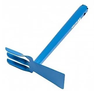 Мотыжка 3 зуба витые + тяпка цельнометаллическая 3D 60*180*295мм