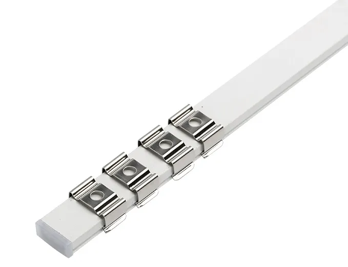 Профиль комплект накладной 6х16х2000мм бел (профиль, экран, загл) WOLTA, ком