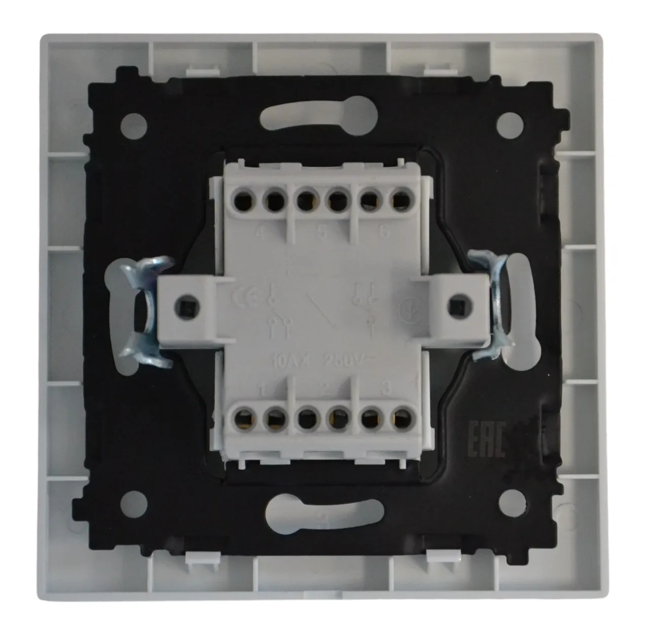 Выключатель проходной 2-кл. белый SD-P1007W "Standard" AWSproducts