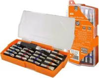 Набор бит №3,  17 бит: SL, PH, PZ, HEX, TORX, удлинитель, сталь CR-V, пластиковом держателе, «Алмаз»