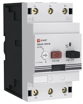Авт. защиты эл. двигателя АПД-80 (40-63А) PROXIMA EKF