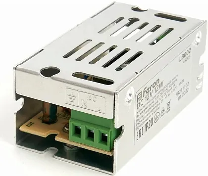 Трансформатор электронный для светодиодной ленты 12W 12V (драйвер), LB002 FERON