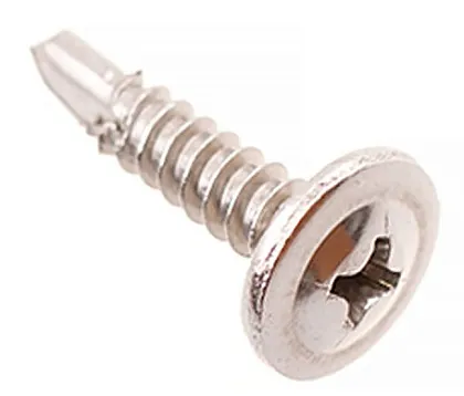 Саморез с прессшайбой со сверлом 4,2*25 нерж (100 шт.) (Стройбат), уп