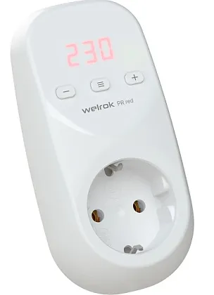 Реле напряжения Welrok PR red 1-фаз. 16А в розетку