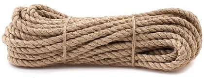 Канат джутовый 8 мм крученый (20м) (Стройбат)