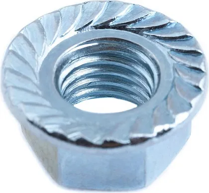 Гайка М12 с фланцем DIN6923 цинк (3 шт.) (Стройбат)