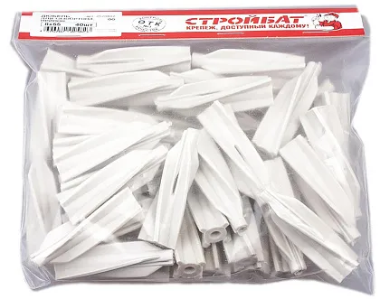 Дюбель для газобетона 8*55 нейлон. (40 шт.) (Стройбат)
