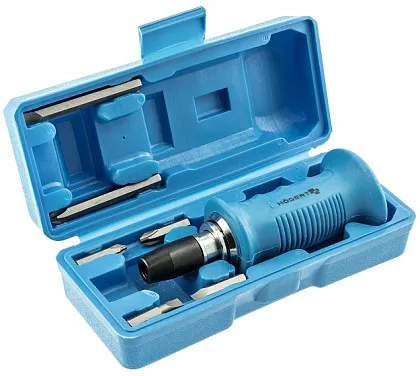 Отвертка ударная  (адаптер для бит-1шт, биты-6шт) HOEGERT, ком