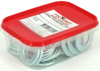 Шайба М10 плоская DIN125 цинк (100 шт.) (ГОСКРЕП), уп