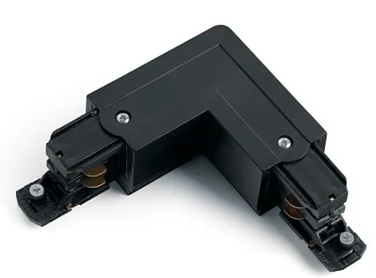 Коннектор для трехфазного шинопровода STR-30-B-CN-LI типа LI угловой внутренний черный ЭРА