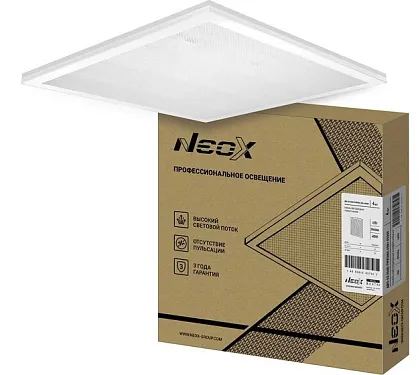 Панель LED универсальная ДВО-02 4540 ПРИЗМА 45Вт 4000К 4500Лм IP40 NEOX.