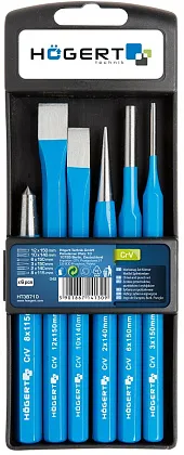 Набор ударно-режущего инструмента, 6 шт., CrVHOEGERT, ком