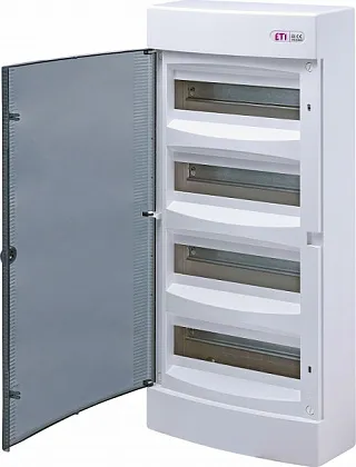 Щит встраиваемый пласт. прозр. дверь ECM 48 PT (48 мод. IP40) ETI