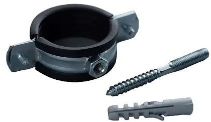 Хомут сантехнический 2 1/2" (72-78мм) М8 комплект Premium (в упак. - 75 шт)