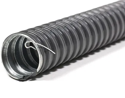 Металлорукав в ПВХ изол. 18 черный с зондом РЗ-ЦПнг Гофроматик (50м)