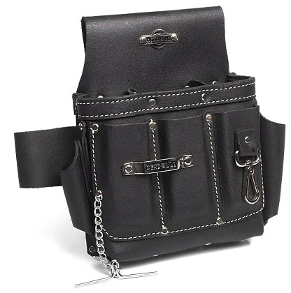 Сумка кожаная поясная без ремня, с 9 отделениями, премиум-серия «DEAD BULL» СК-9 (КВТ)