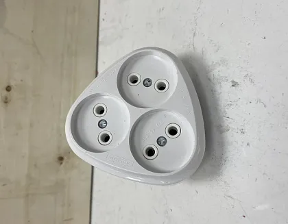 Разветвитель 3 гн. б/з Белый Bylectrica (32)