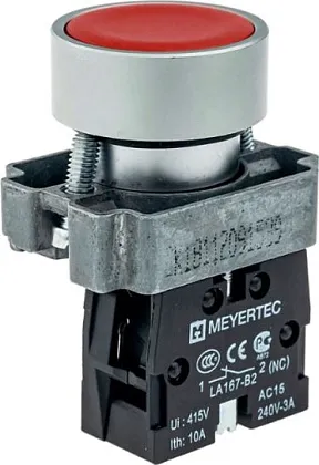 Кнопка MTB2-BAZ124 крас.1нз, IP65 Meyertec