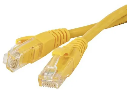 Патч-корд 1,0м UTP Cat.5e RJ45 желтый (AWSPRODUCTS)