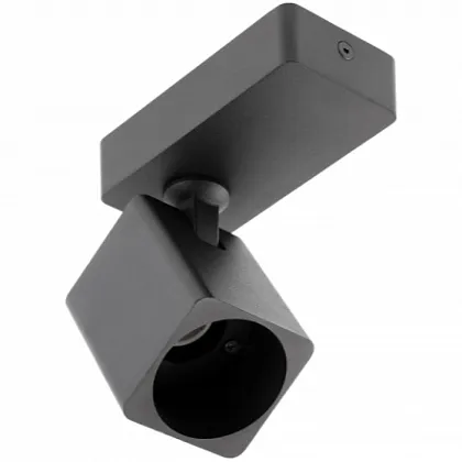 Спот RENO под лампу GU10 IP20 квадратный черный GTV