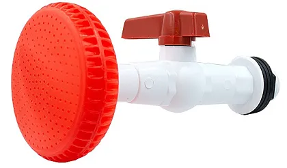 Лейка-насадка для дачного душа в сборе с краном Пластик 10-150