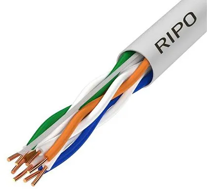 Кабель RIPO Premium UTP cat 5e НГ(А) 4*2*0,51 Cu Indoor (КСВПВ-5e 4*2*0.51)