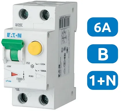 Автомат с УЗО PFL7-6/1N/B/003-A-DE