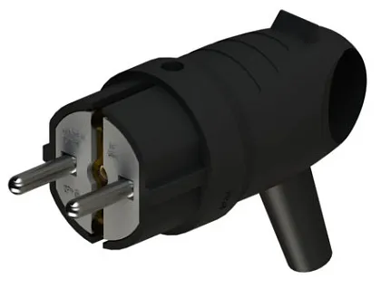Вилка каучук угловая с/з IP44 MultiSet Systeme Electric