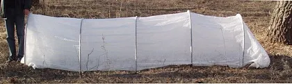 Парник "уДачный" 6м с вшитым укрывным материалом (дуги 5шт, урывной материал АГРОТЕКС 42 шир 2,1м), 