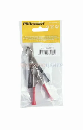 Зажим "крокодил"  30А 75мм в изоляции PROCONNECT (пакет боб) 2шт., уп