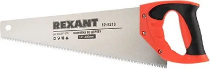 Ножовка по дереву REXANT «Зубец» 400 мм, 7-8 TPI, каленый зуб 2D, двухкомпонентная рукоятка