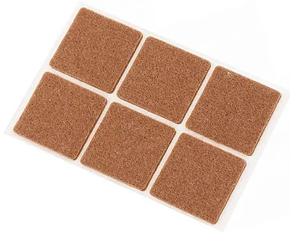 Пункт фетровый самоклеящийся 35*35 темный (6шт.) (Стройбат), уп