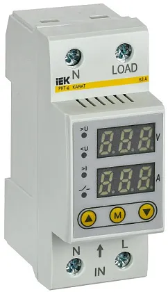 Реле напряжения и тока РНТ-д 1ф 36мм 63А IEK