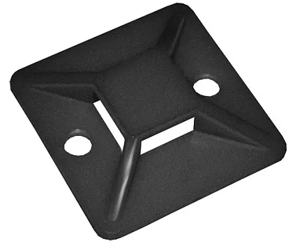 Площадка монтажная самоклеящеяся 30х30 черная (50 шт), уп