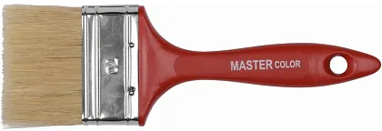 Кисть флейцевая, толщ. 12 мм, светл.натур. щетина, нерж.обжим, пласт. ручка, ширина 70 мм